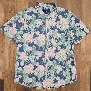 Chubbies Button-Up Shirt Mens XL Tropical Resort Wear Short Sleeve
